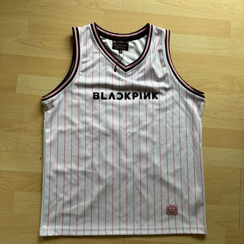 BLACKPINK Deadline World Tour Official Basketball Jersey Pink White M